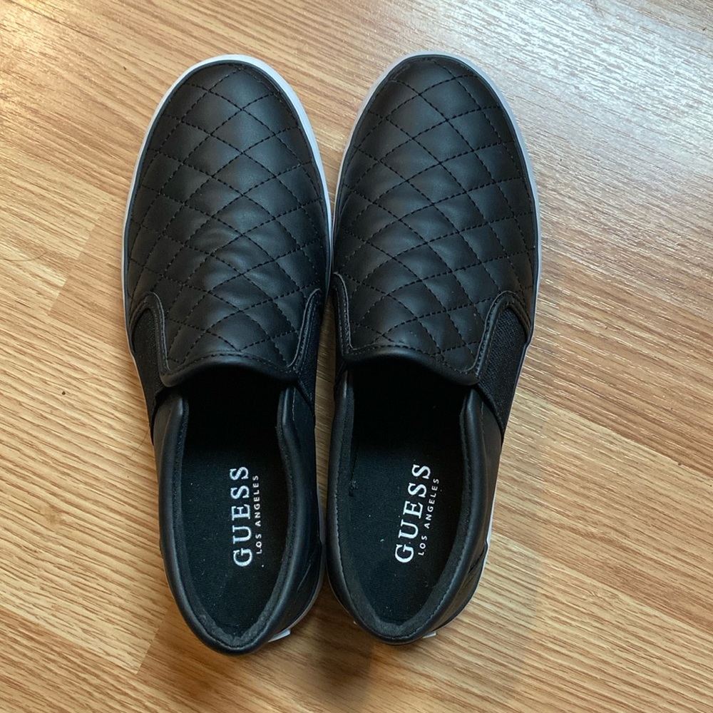Guess Los Angeles black slip on sneakers size 7